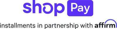 Shop Pay and Affirm financing logos